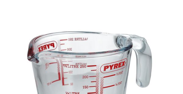 Maatbeker Pyrex, glas, 250 ml