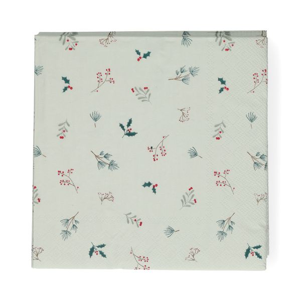 Papierservietten, Weihnachtszweige, 33 x 33 cm, 20 Stück