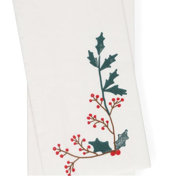 Bistro servetten, papier, hulst, 42 x 33 cm, 20 stuks
