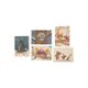 Kerstkaarten met envelop, papier, bosvondsten, 10 stuks
