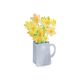 Kaart 3D met envelop, narcissen