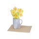 Kaart 3D met envelop, narcissen