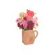Kaart 3D met envelop, dahlia's