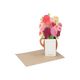 Kaart 3D met envelop, dahlia's