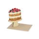Kaart 3D met envelop, taart met fruit
