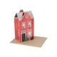 Kaart 3D met envelop, gevelhuisje