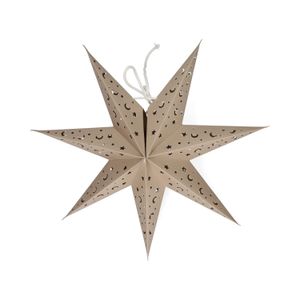 Étoile de Noël 3D, medium, papier, sable, Ø35 cm