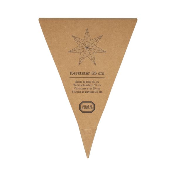Étoile de Noël 3D, medium, papier, sable, Ø35 cm
