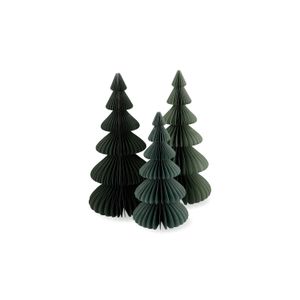 Honingraat boom, papier, groen, 23 cm