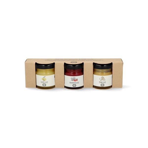 Curd trio, biologisch, cadeauset, 3 x 40 gram