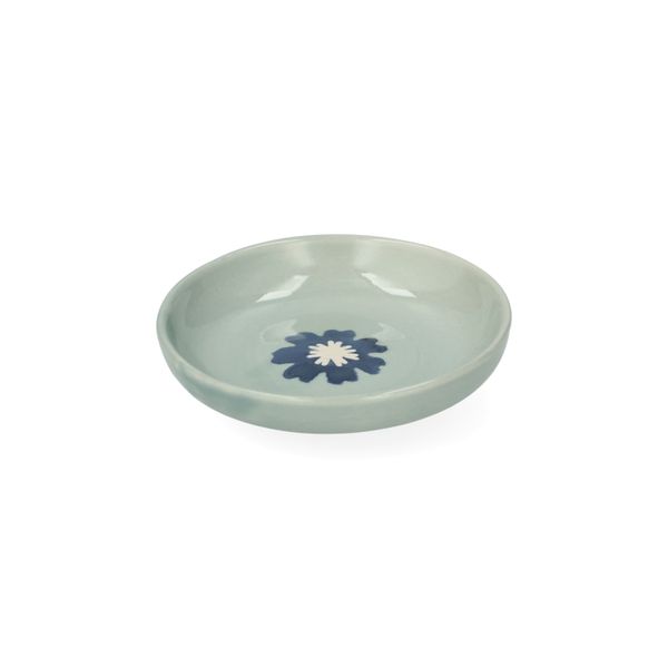 Schälchen, Steingut, blau, Cosmosblume, Ø8 cm