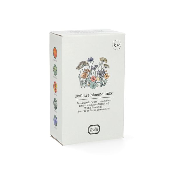 Strooidoosje eetbare bloemenmix, biologisch, 15 m2