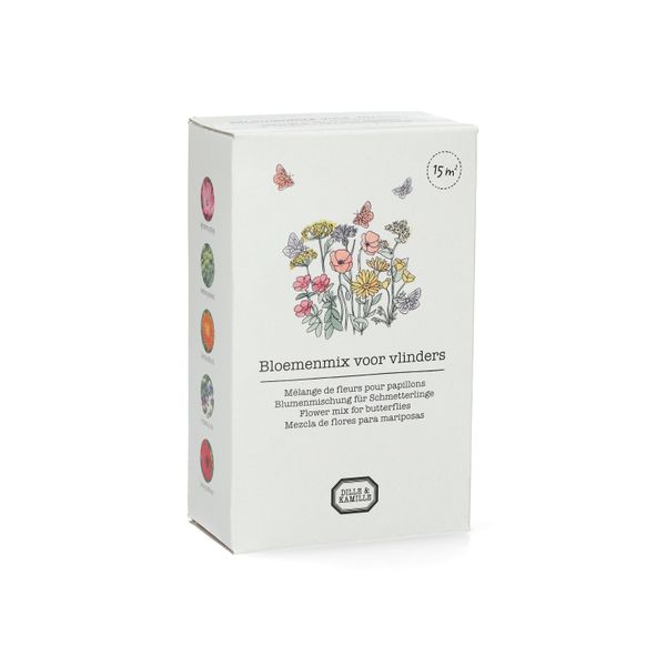 Strooidoosje bloemenmix voor vlinders, biologisch, 15 m2