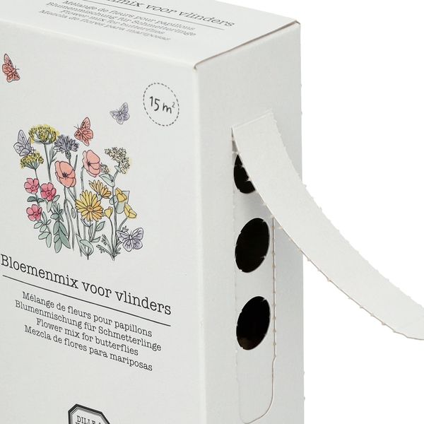 Strooidoosje bloemenmix voor vlinders, biologisch, 15 m2