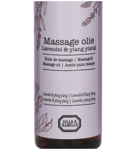 Massageolie, lavendel & ylang, 100 ml