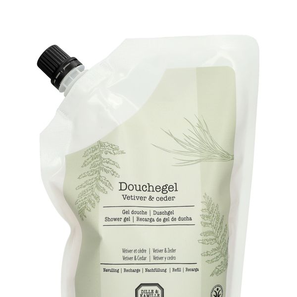 Douchegel navulling, vetiver & ceder, 500 ml