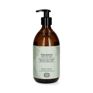 Savon pour les mains, bouteille en verre, vétiver et cèdre, 500 ml