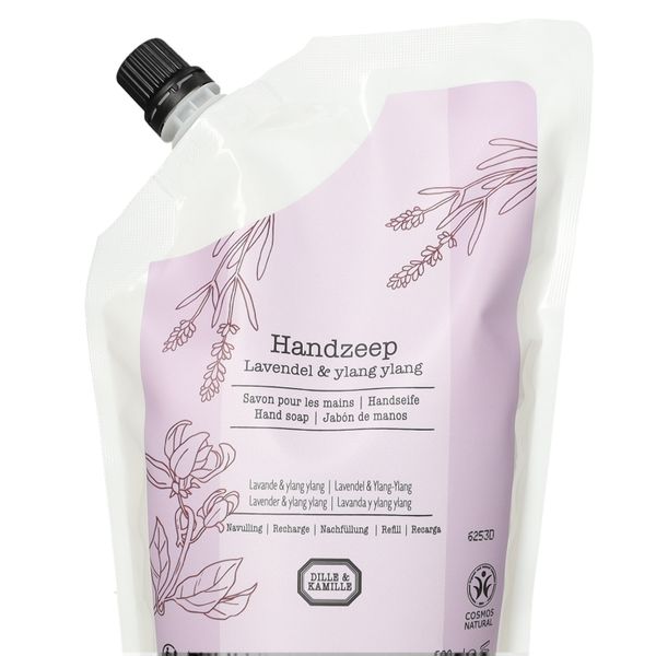 Handzeep navulling, lavendel & ylang, 500 ml
