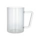 Glas met oor, hittebestendig glas, 500 ml