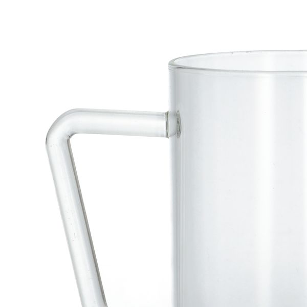 Glas met oor, hittebestendig glas, 500 ml