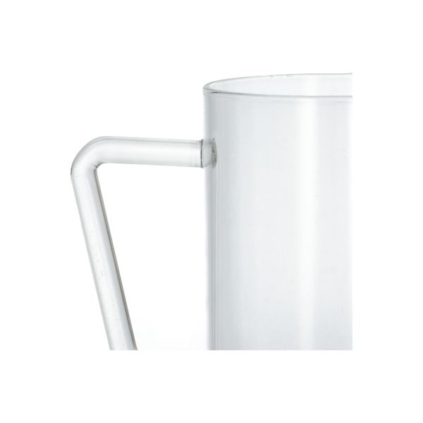 Glas met oor, hittebestendig glas, 500 ml