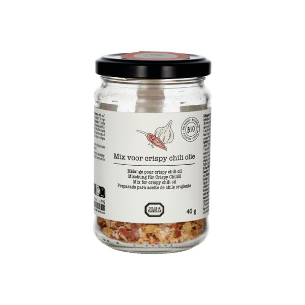 Mix voor crispy chili olie, biologisch, 40 gram
