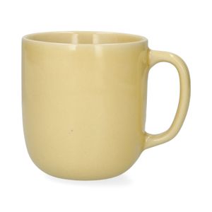 Mug, émail réactif, grès, jaune blé, Ø9 x 10 cm