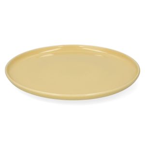 Dinerbord, reactieve glazuur, steengoed, korengeel, Ø27 cm