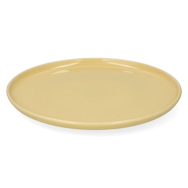 Dinerbord, reactieve glazuur, steengoed, korengeel, Ø27 cm
