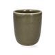 Beker, reactieve glazuur, steengoed, olijfgroen, Ø8 x 9,5 cm