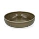 Diep bord, reactieve glazuur, steengoed, olijfgroen, Ø20 x 4,5 cm