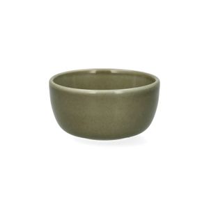 Bol, émail réactif, grès, vert olive, Ø9 x 4 cm
