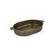 Ovenschaal, reactieve glazuur, steengoed, olijfgroen, 42 x 25 cm