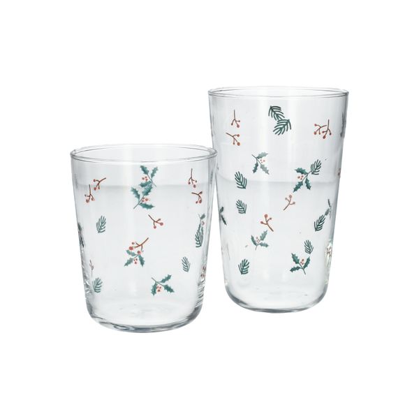 Laag glas, kersttakjes, 315 ml