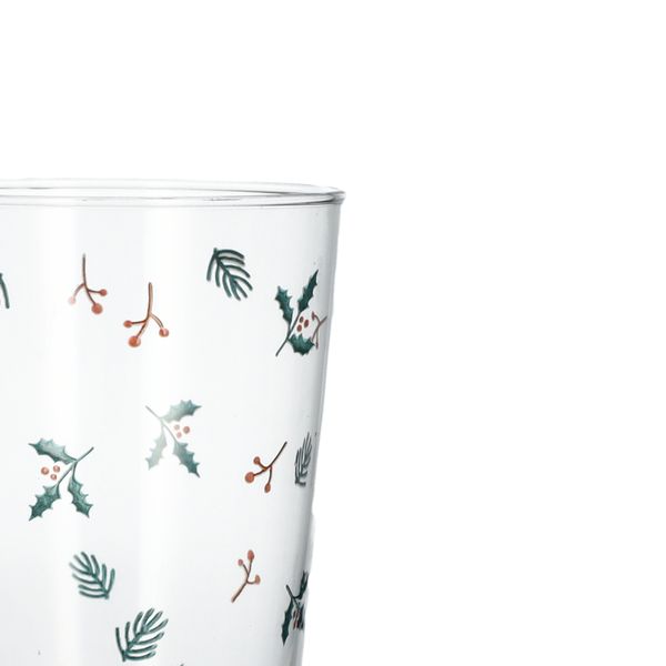 Hoog glas, kersttakjes, 400 ml