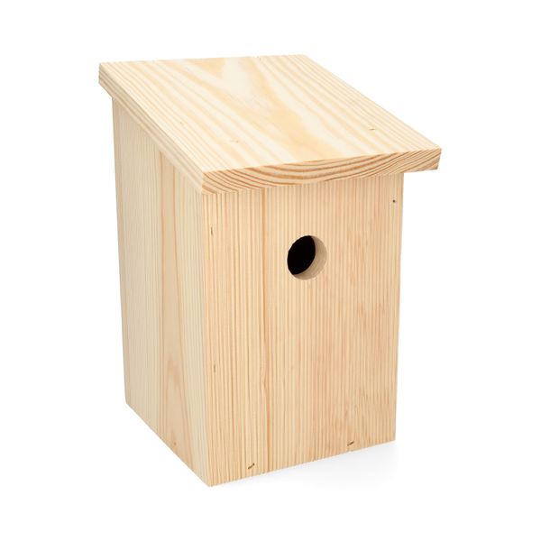Nestkast voor winterkoning, grenenhout, 17 x 19 x 27 cm