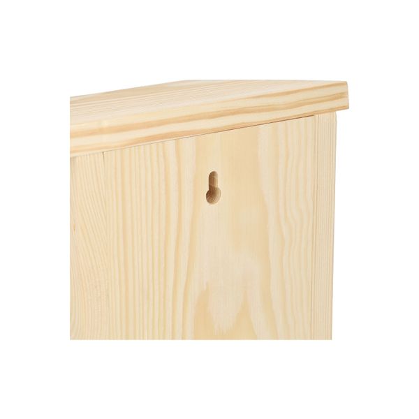 Nestkastje voor roodborstje, grenenhout, 17 x 18 x 17.5 cm
