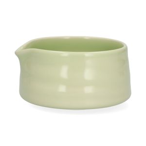 Bol de préparation à bec verseur, matcha, grès, émail réactif, vert, 360 ml