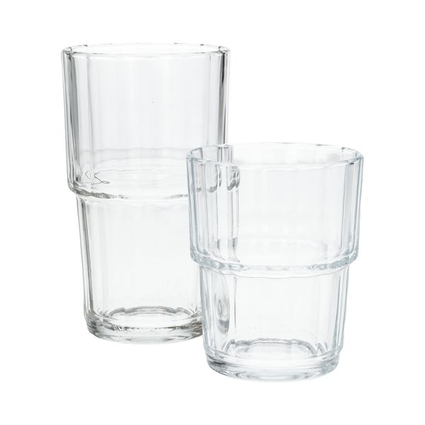 Verre rainuré et empilable, 200 ml