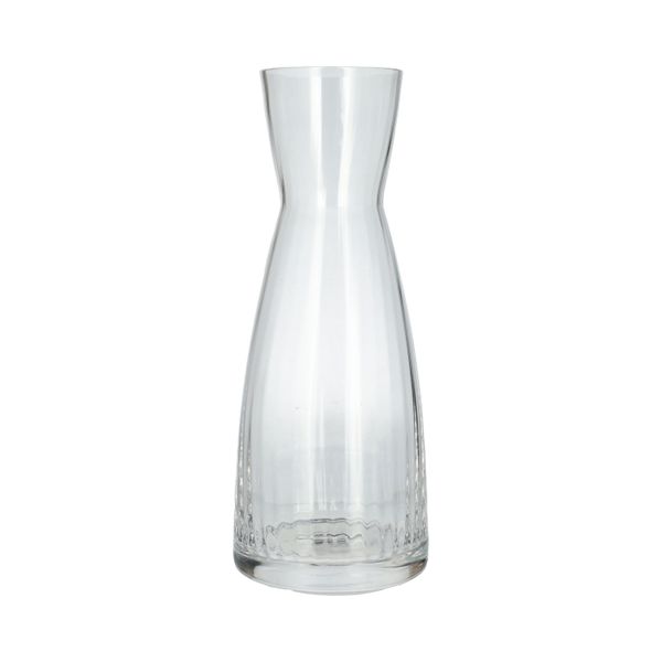 Karaf, kristalglas, geribbeld, 1 liter