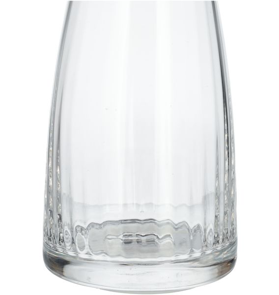 Karaf, kristalglas, geribbeld, 1 liter