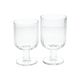 Wijnglas, geribbeld glas, stapelbaar, 270 ml
