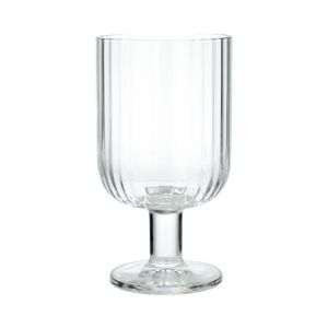 Wijnglas, geribbeld glas, stapelbaar, 340 ml