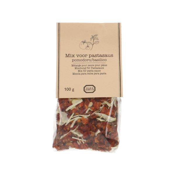 Mix for pasta sauce, tomato and basil, 100 grams   