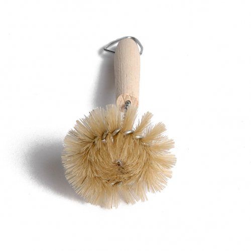 5 Pack Natural Bamboo Cleaning Brush Set, Pot Dish Scrub Brush with Handle  and F