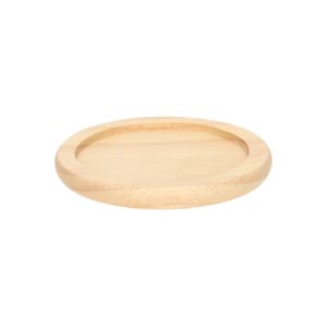 Coaster round, rubberwood, Ø 9,5 cm