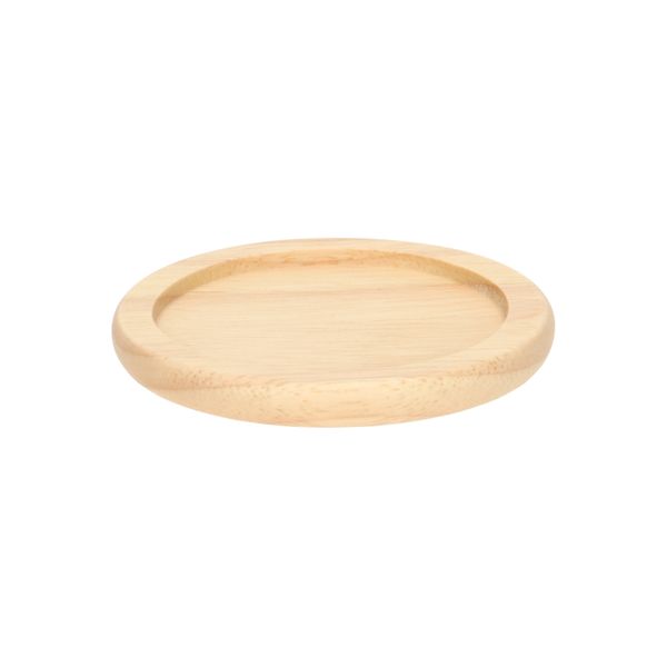 Dessous de verre rond, bois d’hévéa, Ø 9,5 cm Dessous de verre rond, bois d’hévéa, Ø 9,5 cm