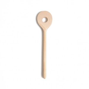 Child's wooden spoon with slot, beechwood