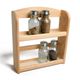 Spice rack for approx. 8 spice jars, rubberwood