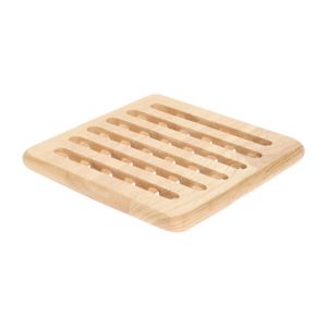 Onderzetter vierkant, rubberhout, 21 x 21 cm Onderzetter vierkant, rubberhout, 21 x 21 cm
